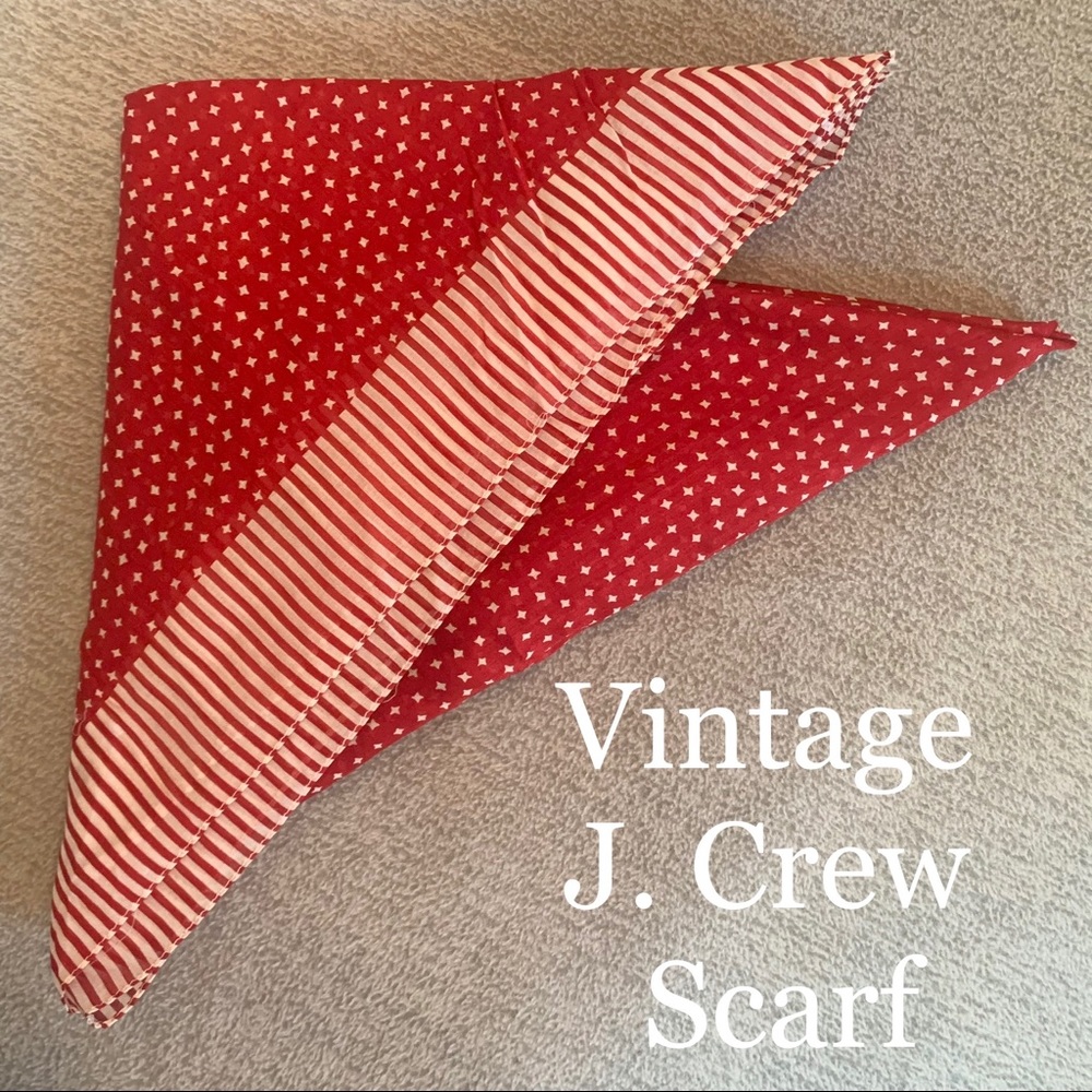 Vintage J. Crew square scarf.